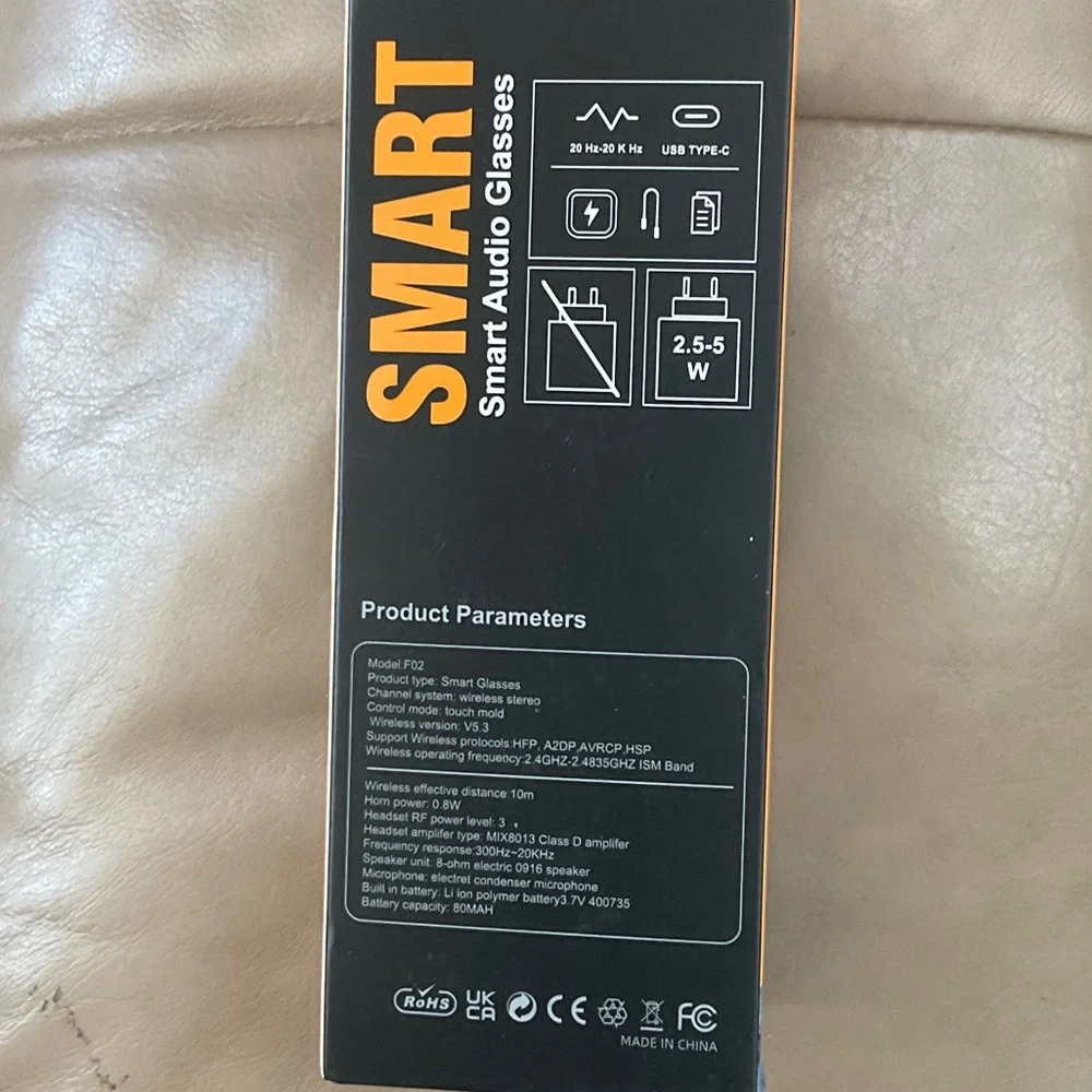 Smart Audio Glasses with UV Protection